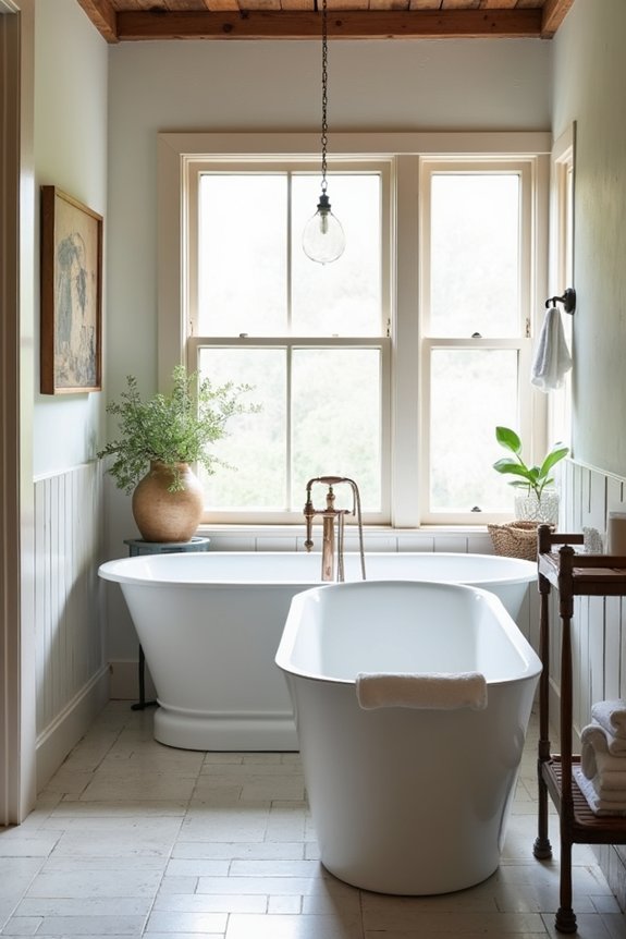 freestanding soaking tub centerpiece
