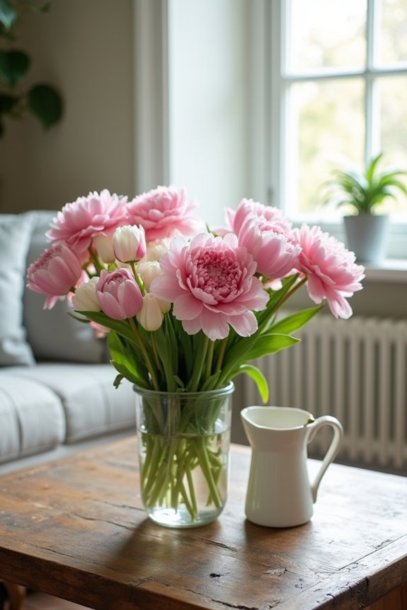 fresh blooms for decor