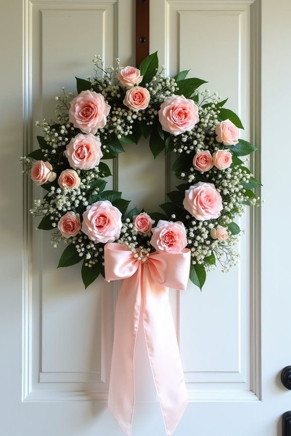 fresh flower wreath making