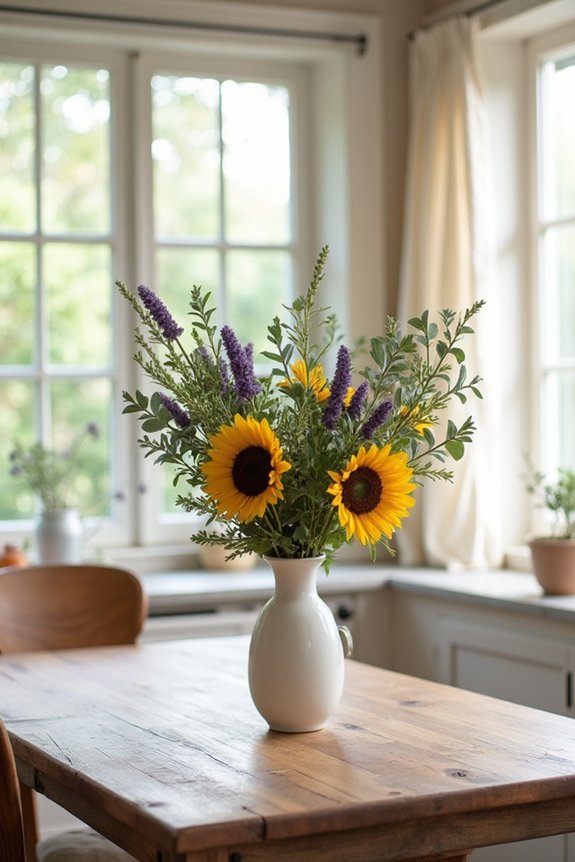 fresh flowers brighten spaces