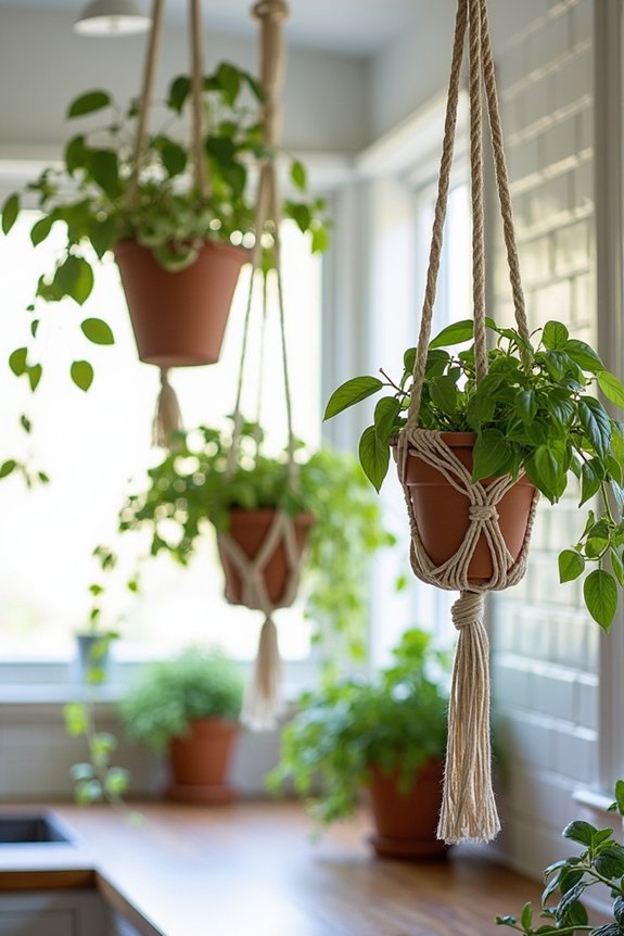 fresh herbs and greenery