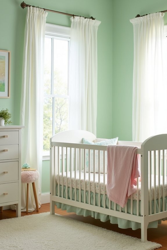 fresh spring nursery bedding