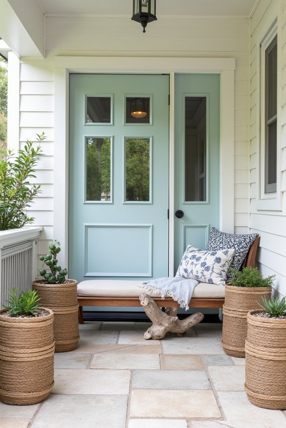 functional coastal porch decor