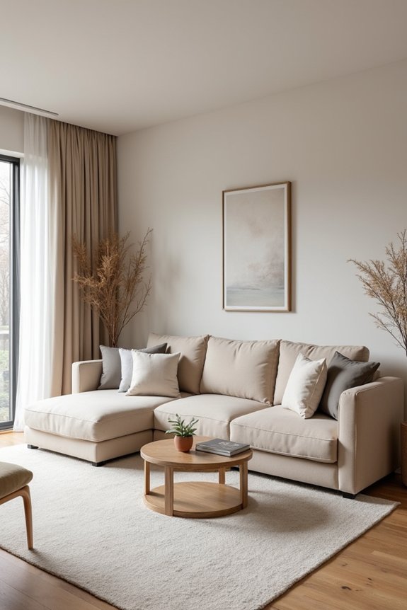 furniture arrangement for flow