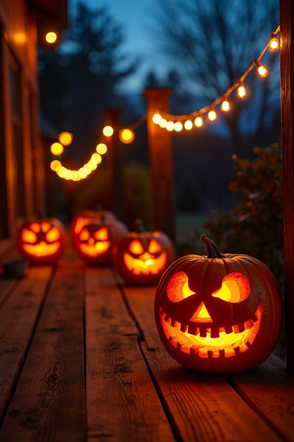 glowing jack o lantern centerpiece