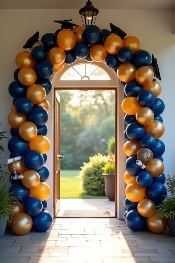 graduation balloon arch garland