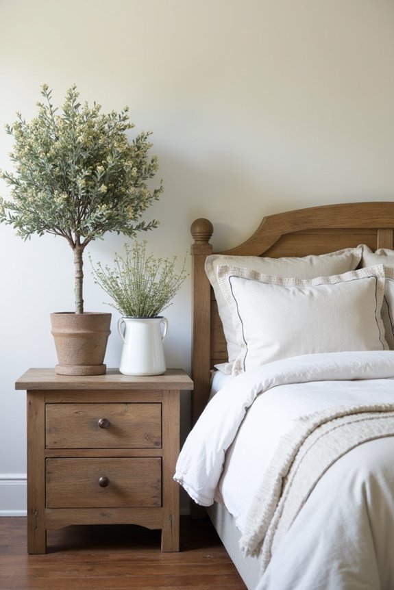 greenery and vintage decor
