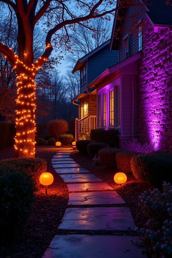 halloween lighting and atmosphere