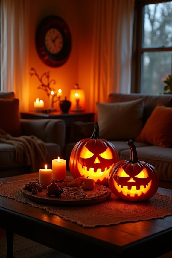 halloween lighting creates atmosphere