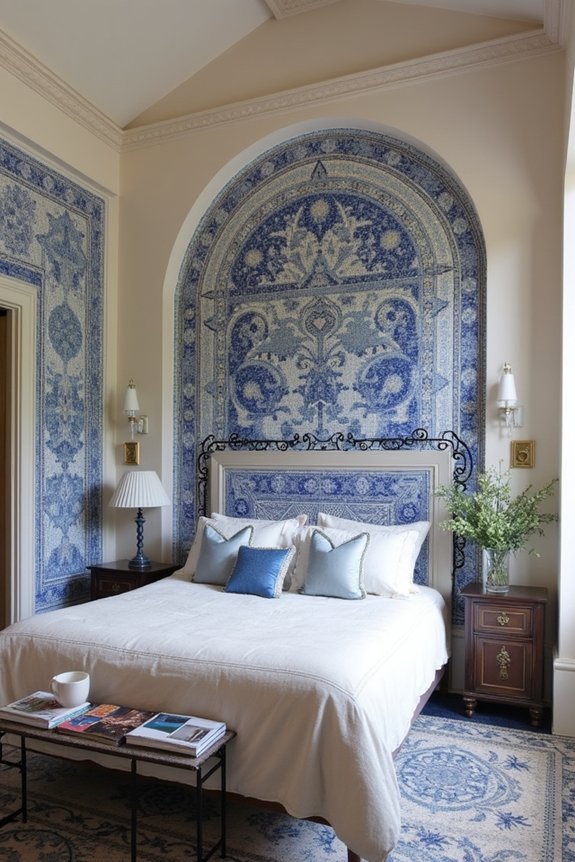 hand painted mediterranean tile designs