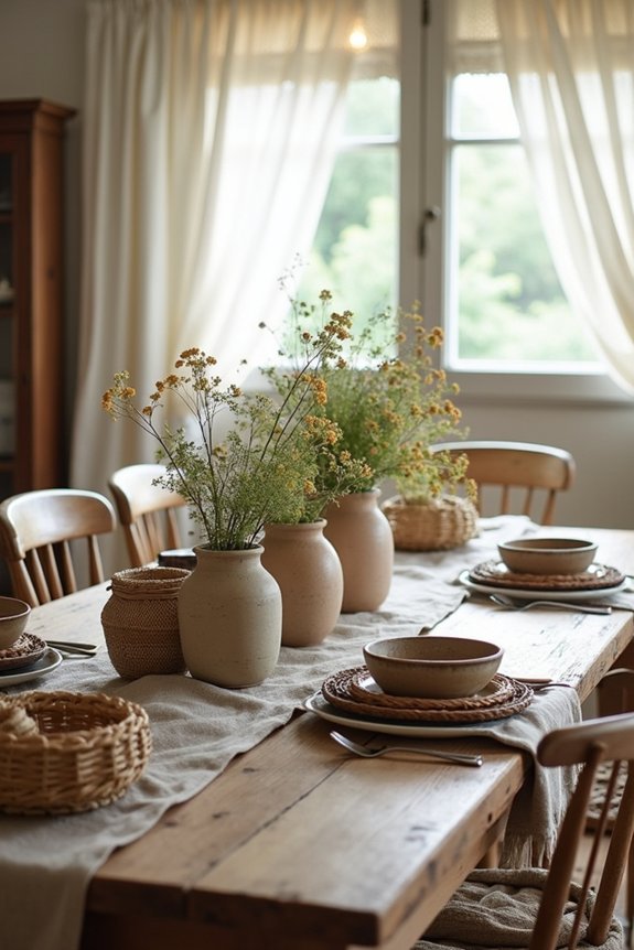 handcrafted earthy vintage textiles