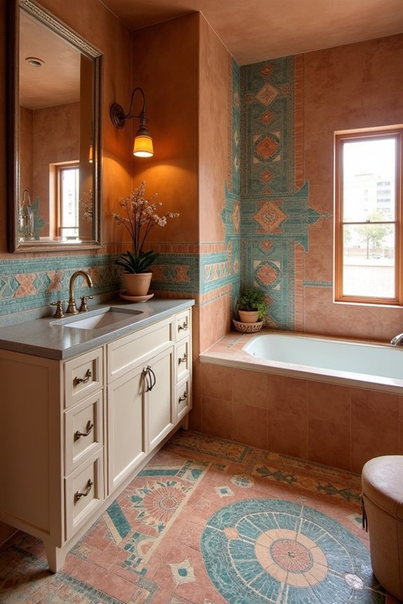 handcrafted tiles create charm