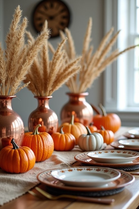 harvest centerpiece for sunroom