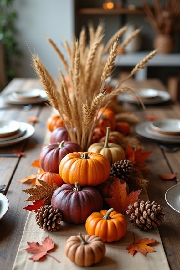 harvest themed table decorations