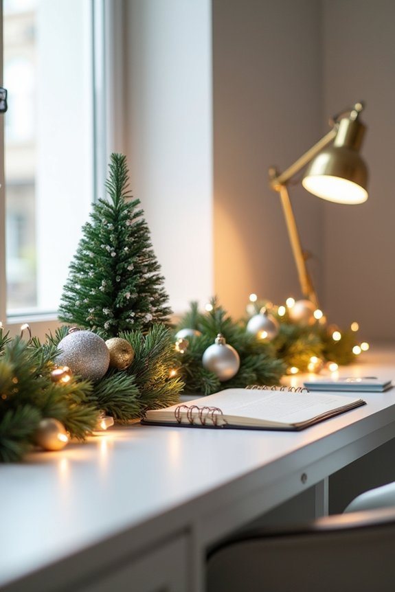 holiday desk decorations ideas