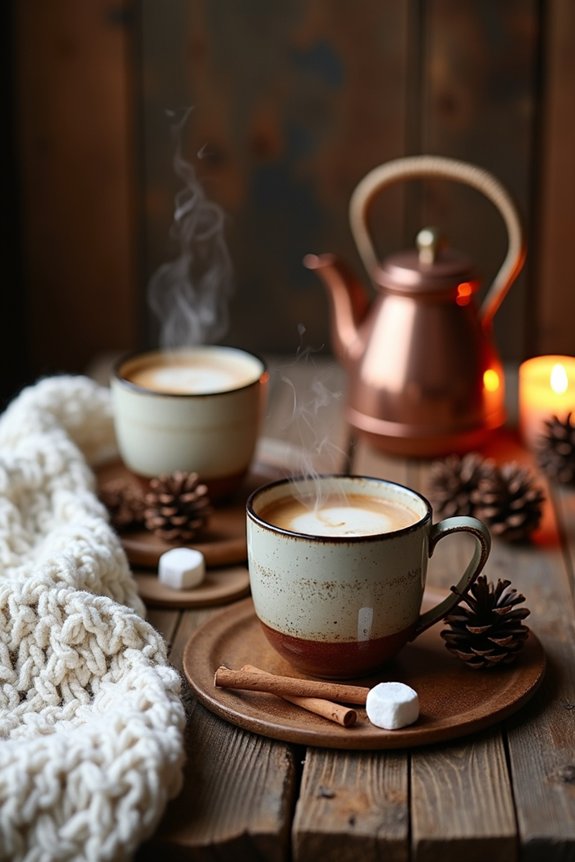 hot chocolate and cider bar