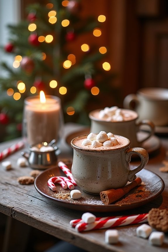 hot cocoa bar setup