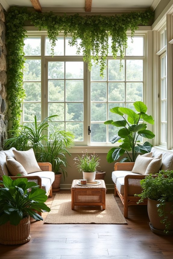 indoor outdoor plant integration