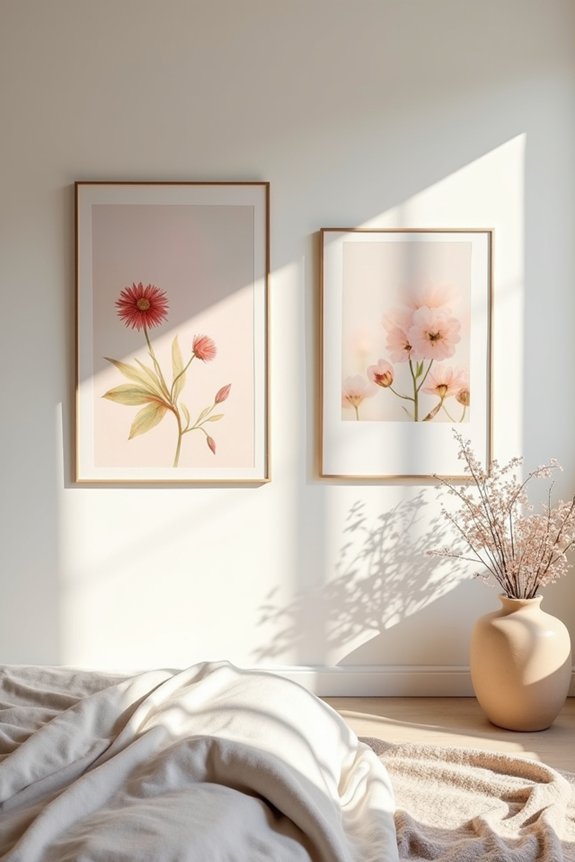 inspiring closet artwork display