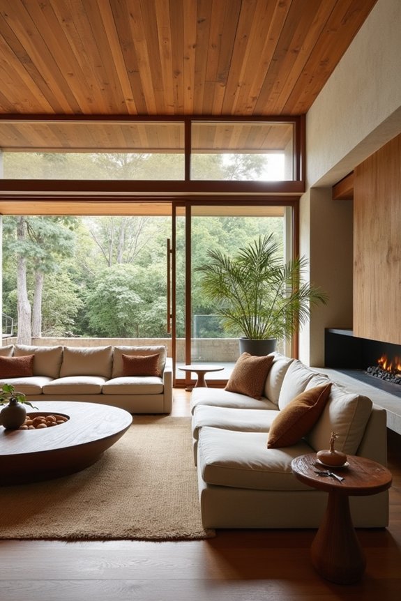 intentional uncluttered living space