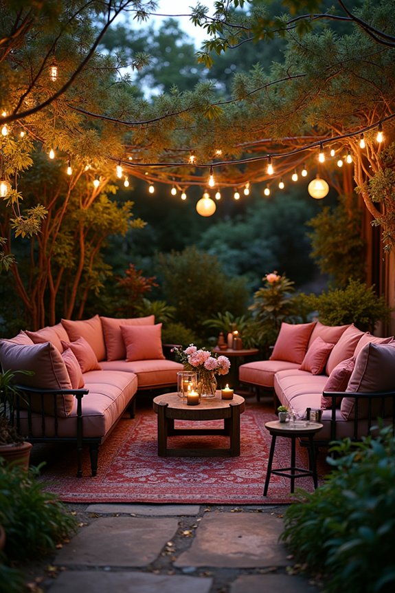 intimate outdoor seating nooks