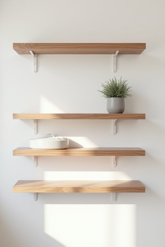 invisible shelves minimalist design