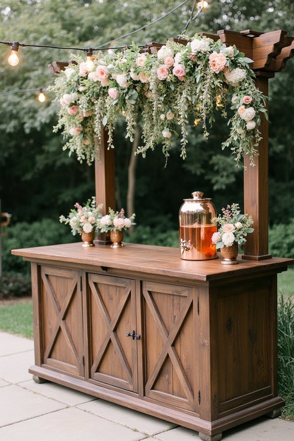 inviting beverage station setup