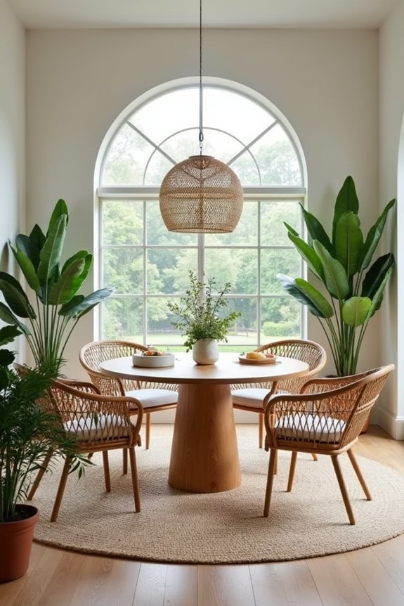 inviting dining space arrangement