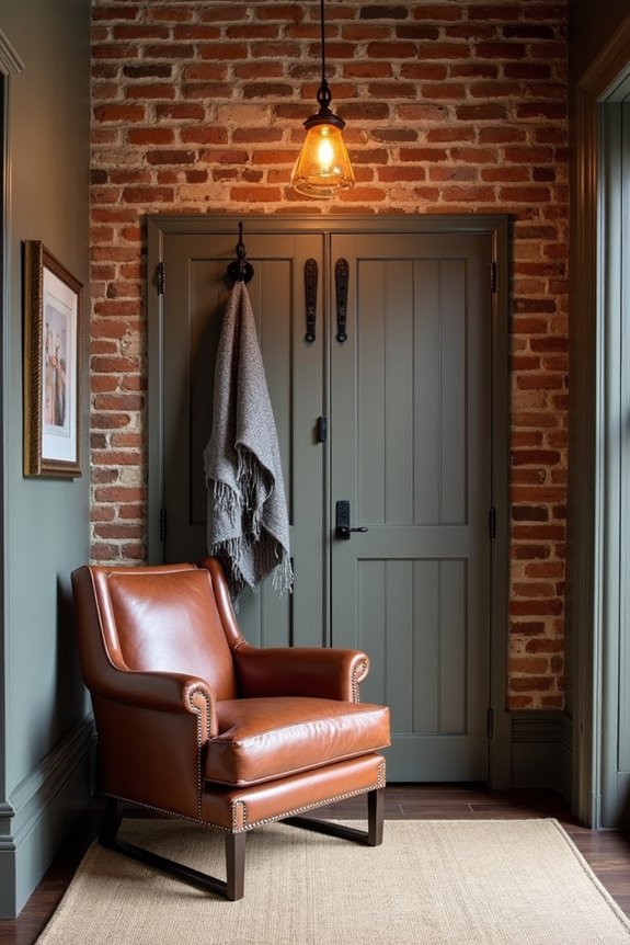 inviting industrial entryway warmth