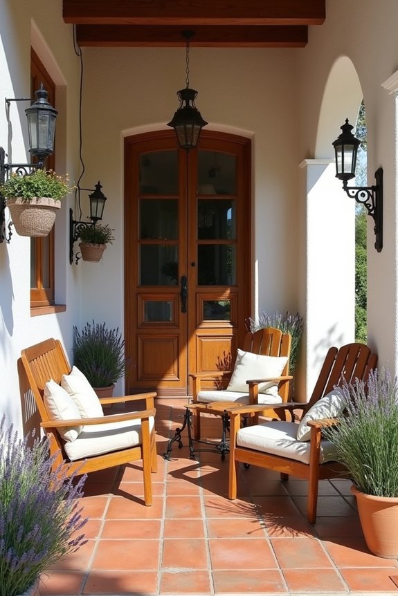 inviting mediterranean wooden furniture
