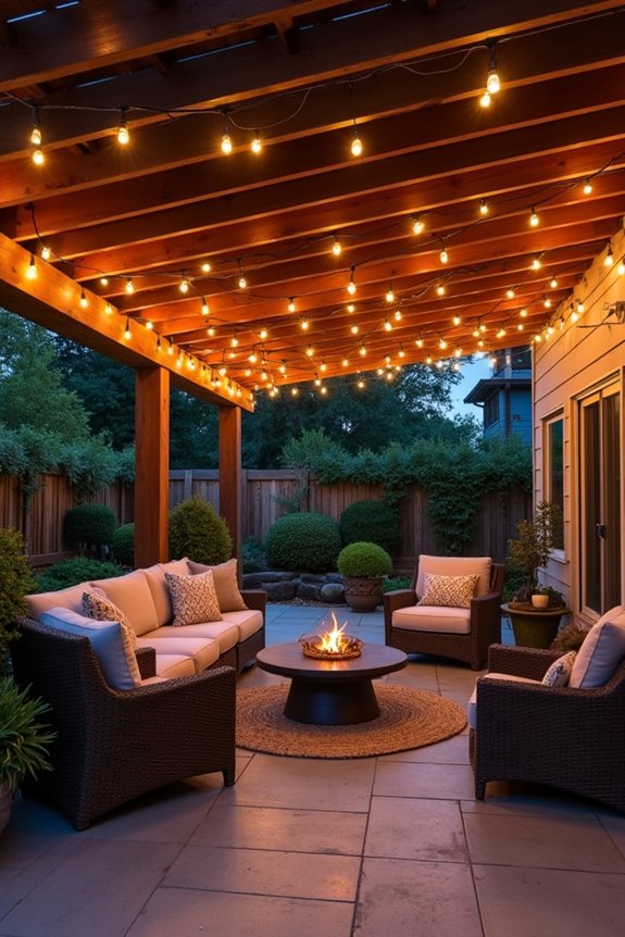 inviting outdoor string lights