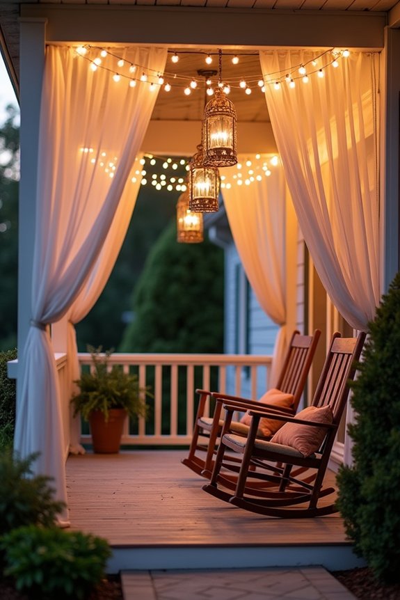 inviting porch lighting decor