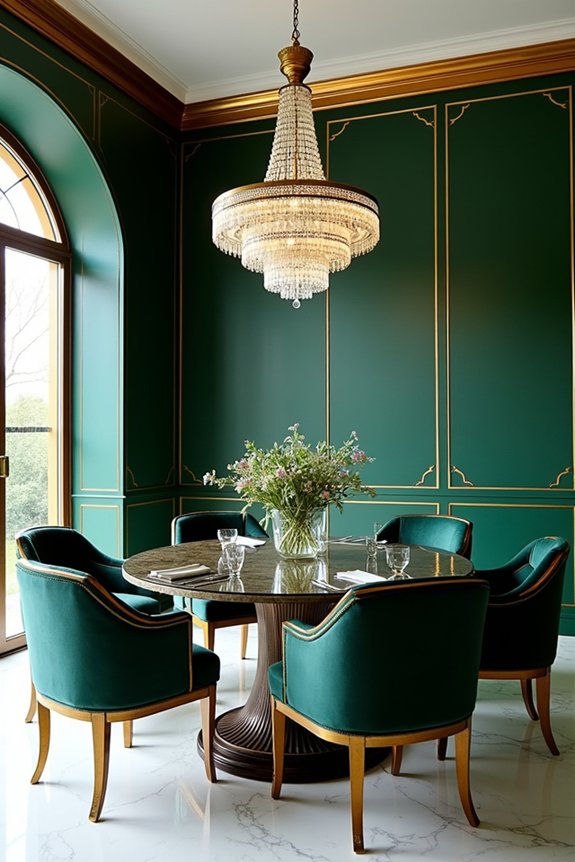 jewel toned art deco elegance