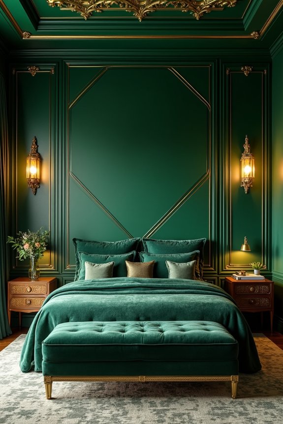 jewel tones and metallics