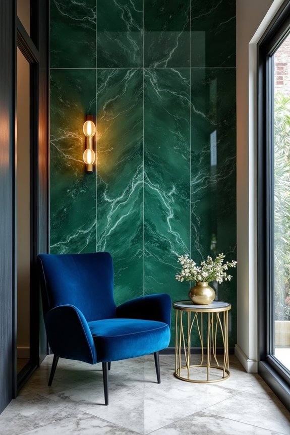 jewel tones with metallics