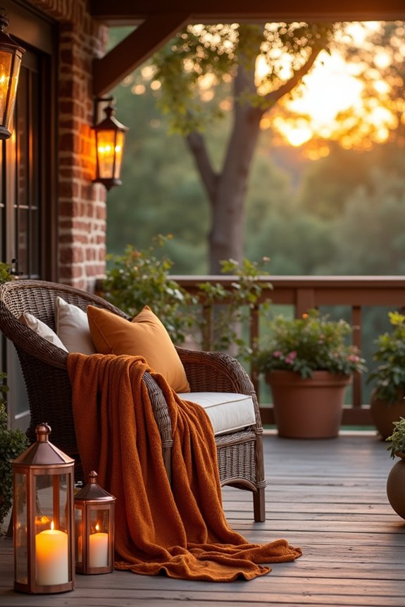 layer warm metallic accents