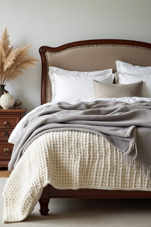 layered bedding for warmth