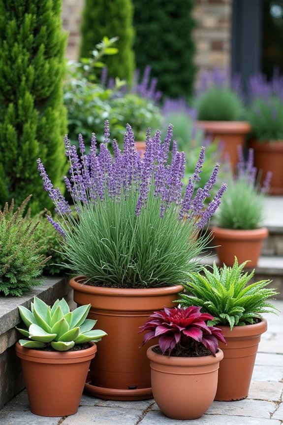 layered colorful plant textures