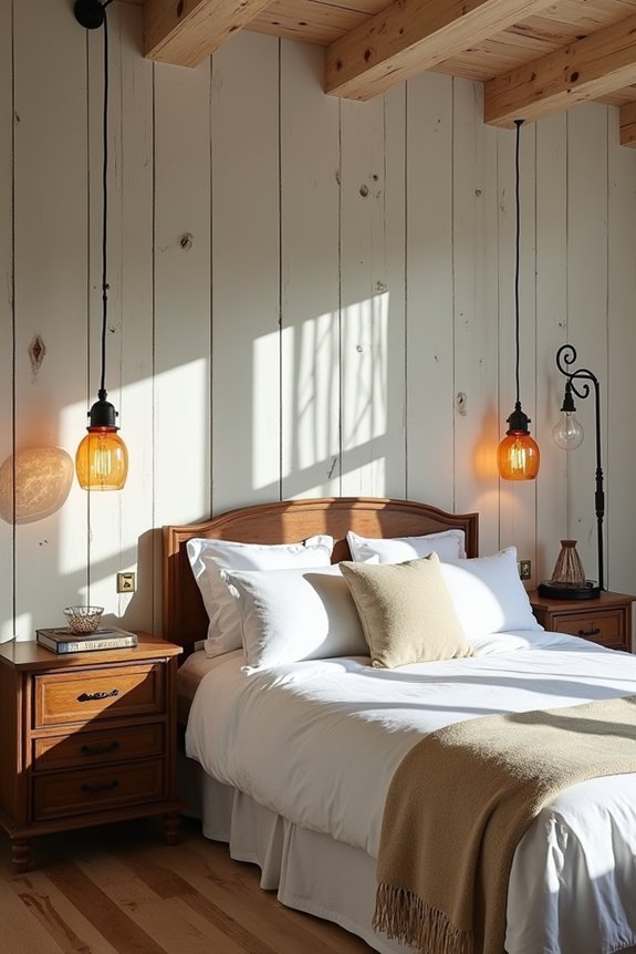 layered farmhouse lighting design