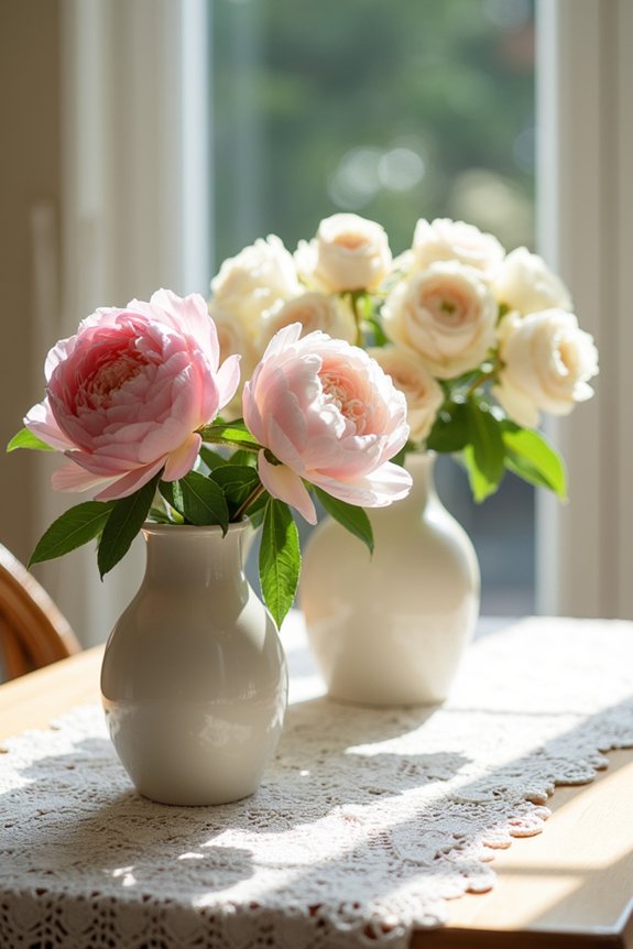 layered floral arrangements elegance