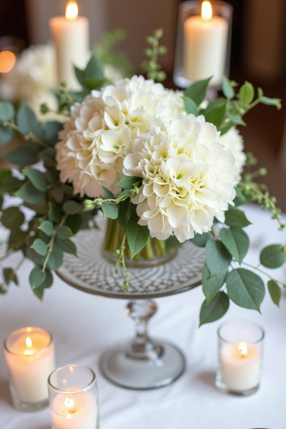 layered floral centerpiece design