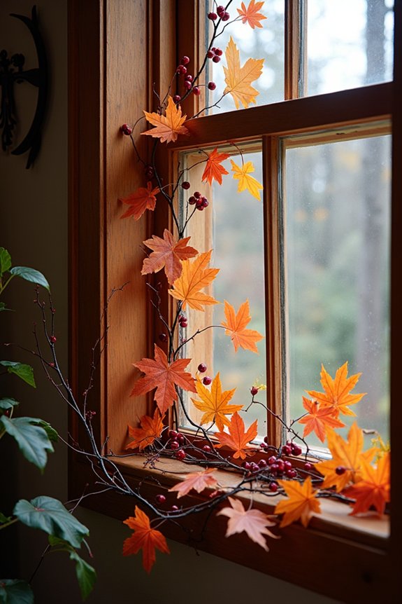 layered garlands with foliage