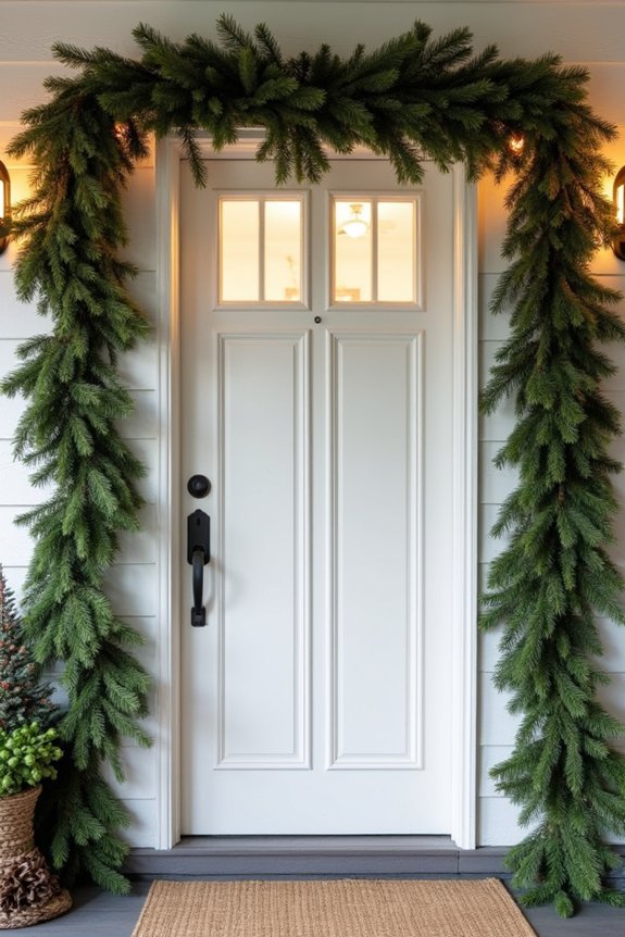 layered holiday garland decor