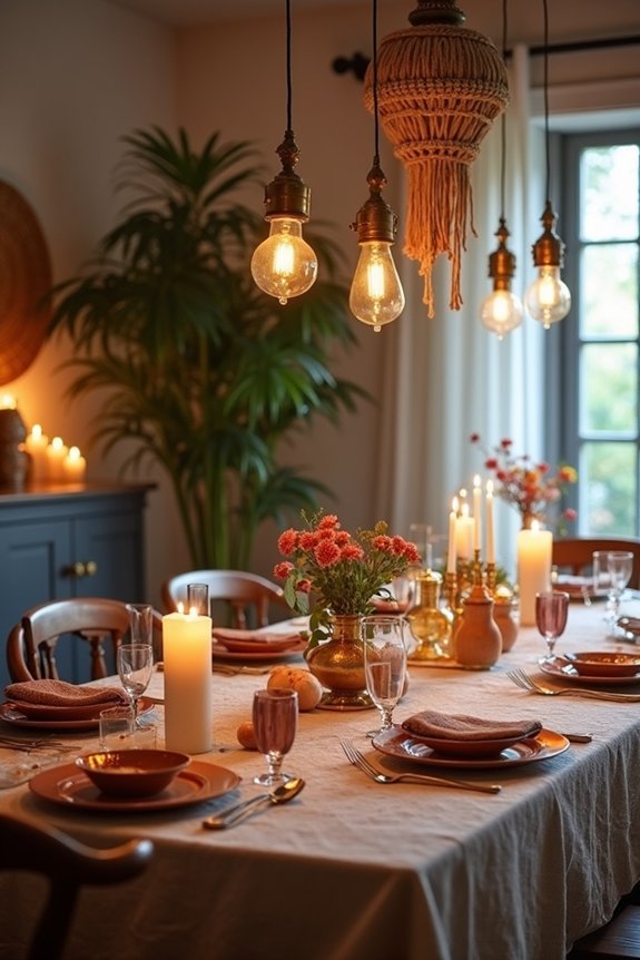 layered lighting creates ambiance
