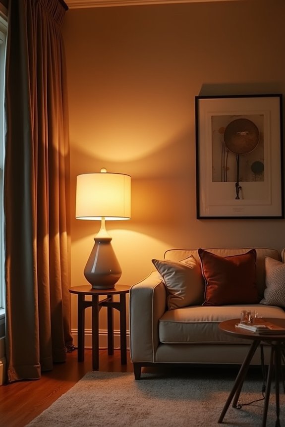 layered lighting creates ambiance