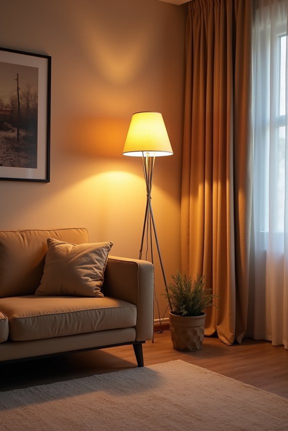 layered lighting enhances space