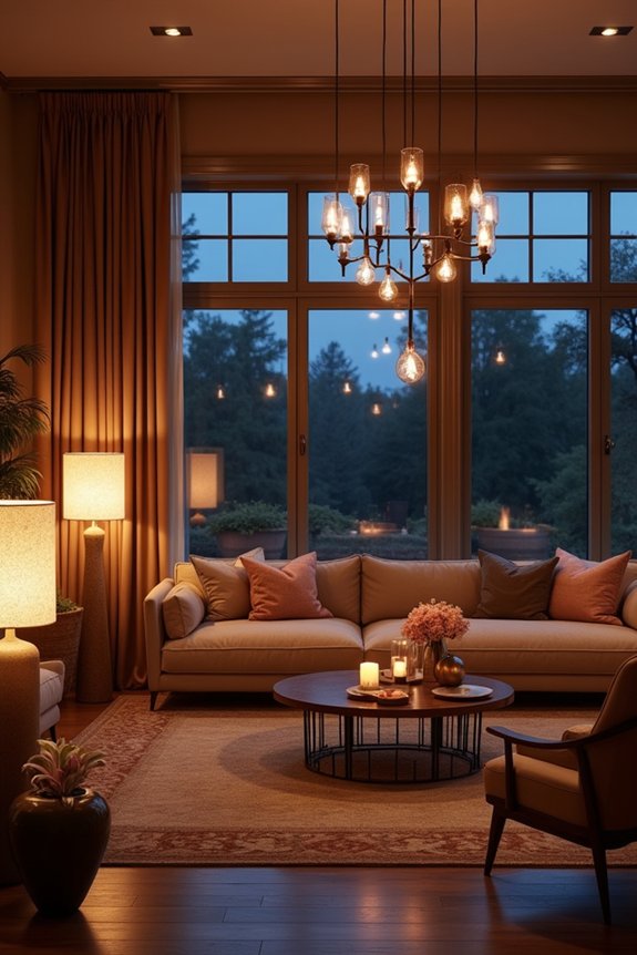 layered lighting for ambiance