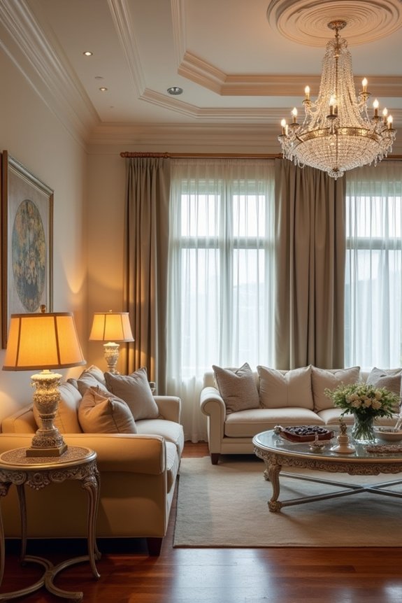 layered lighting for ambiance