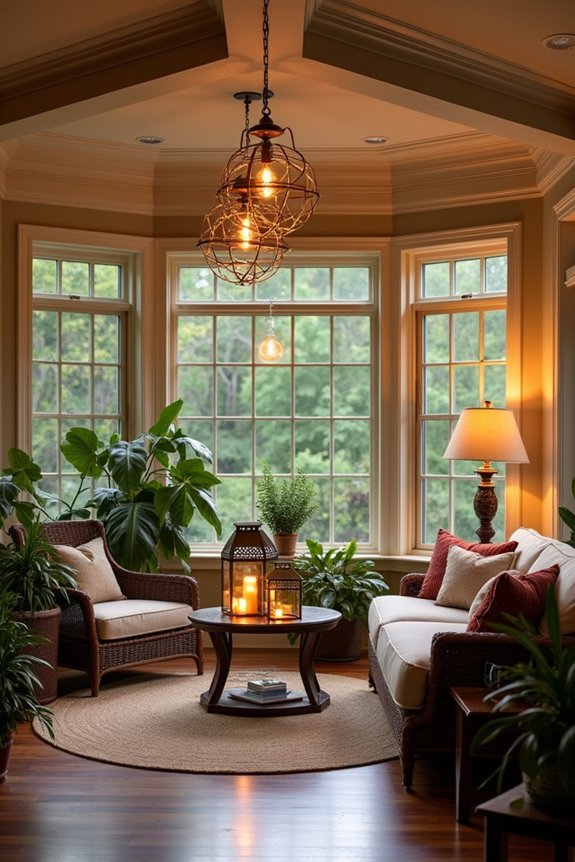 layered lighting for ambiance
