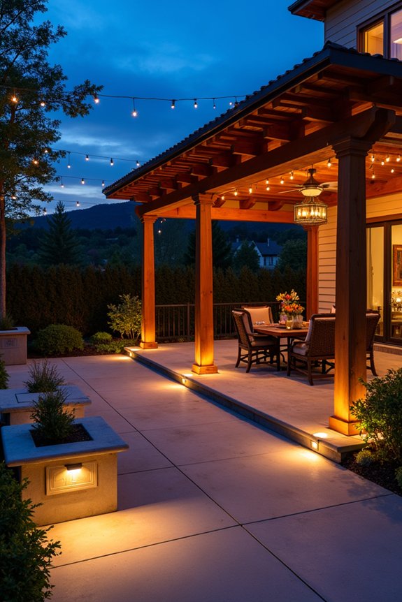 layered lighting for ambiance